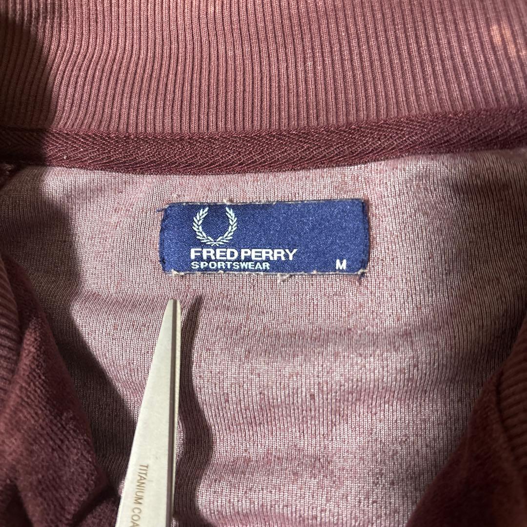 FRED PERRY 90s トラックジャケット ワインレッド ベロア y2k