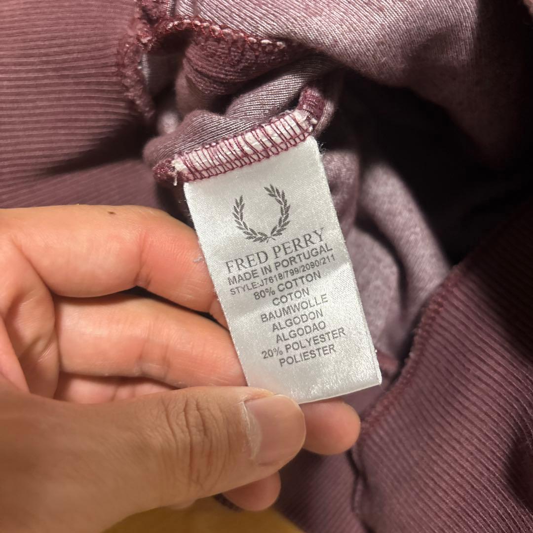 FRED PERRY 90s トラックジャケット ワインレッド ベロア y2k