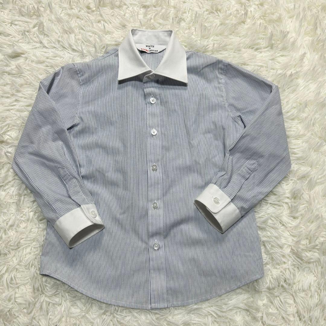 【美品】ワルツバイビームス フォーマル スーツ キッズ 110 グレー チェック