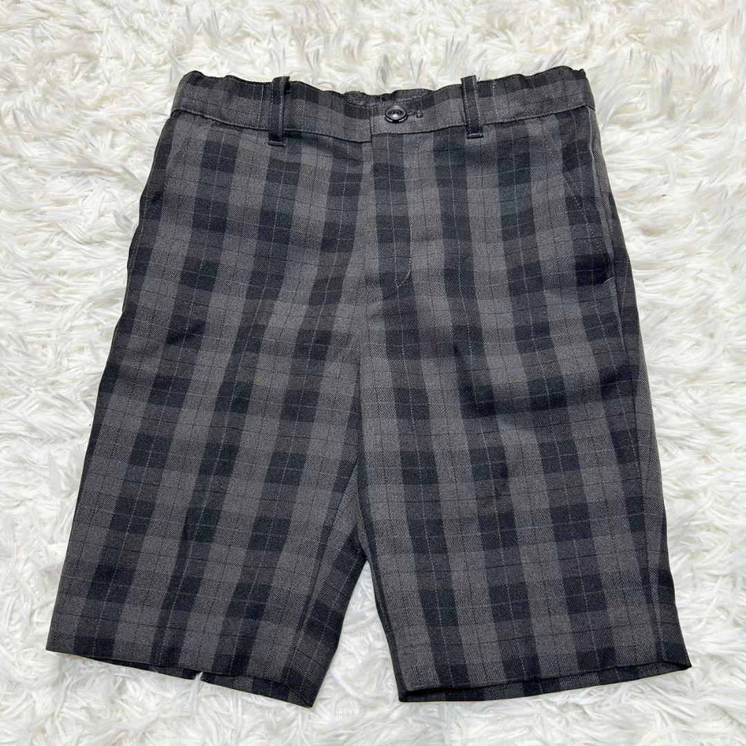 【美品】ワルツバイビームス フォーマル スーツ キッズ 110 グレー チェック