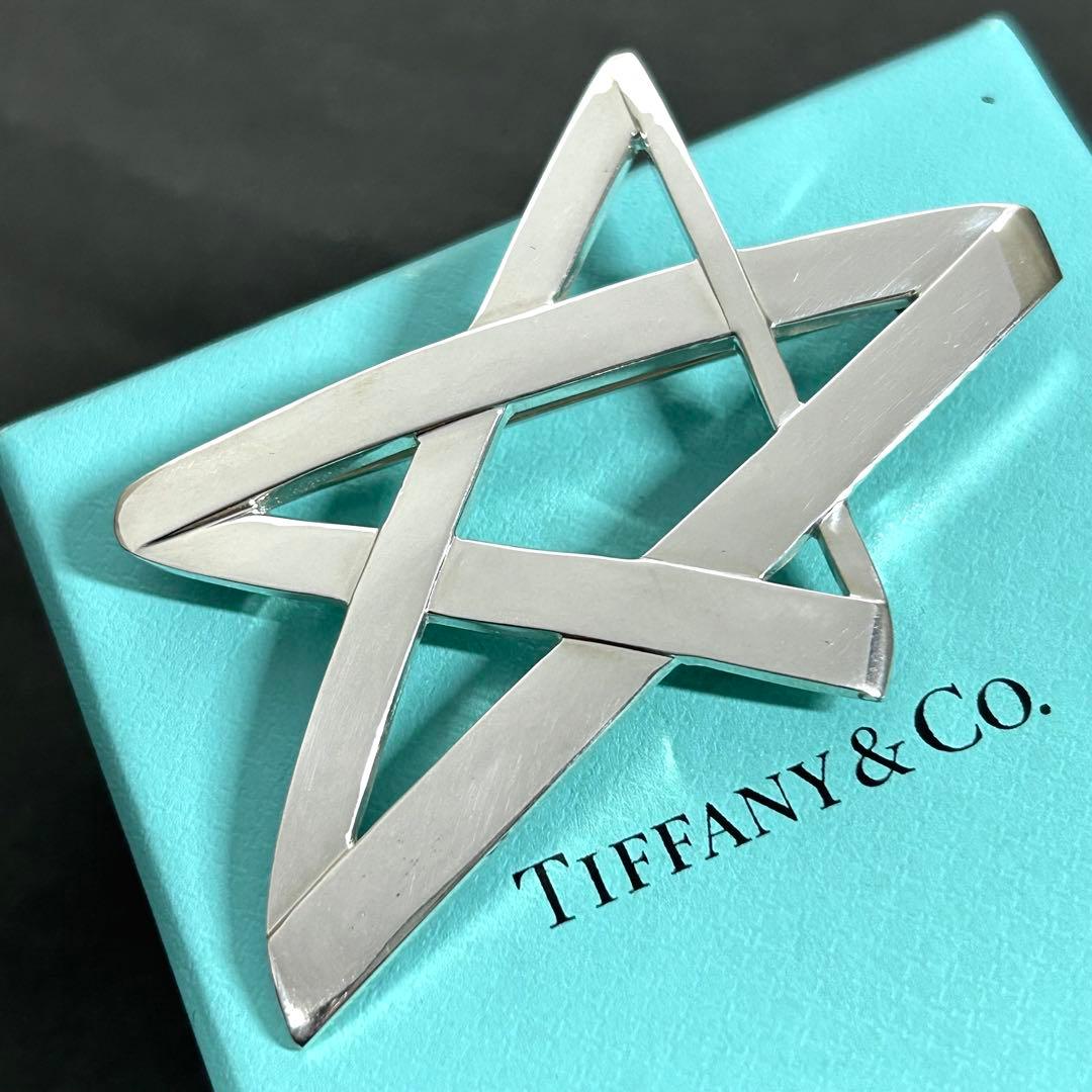 ティファニー ブローチ スターモチーフ 星 シルバー925 ヴィンテージ バッジ