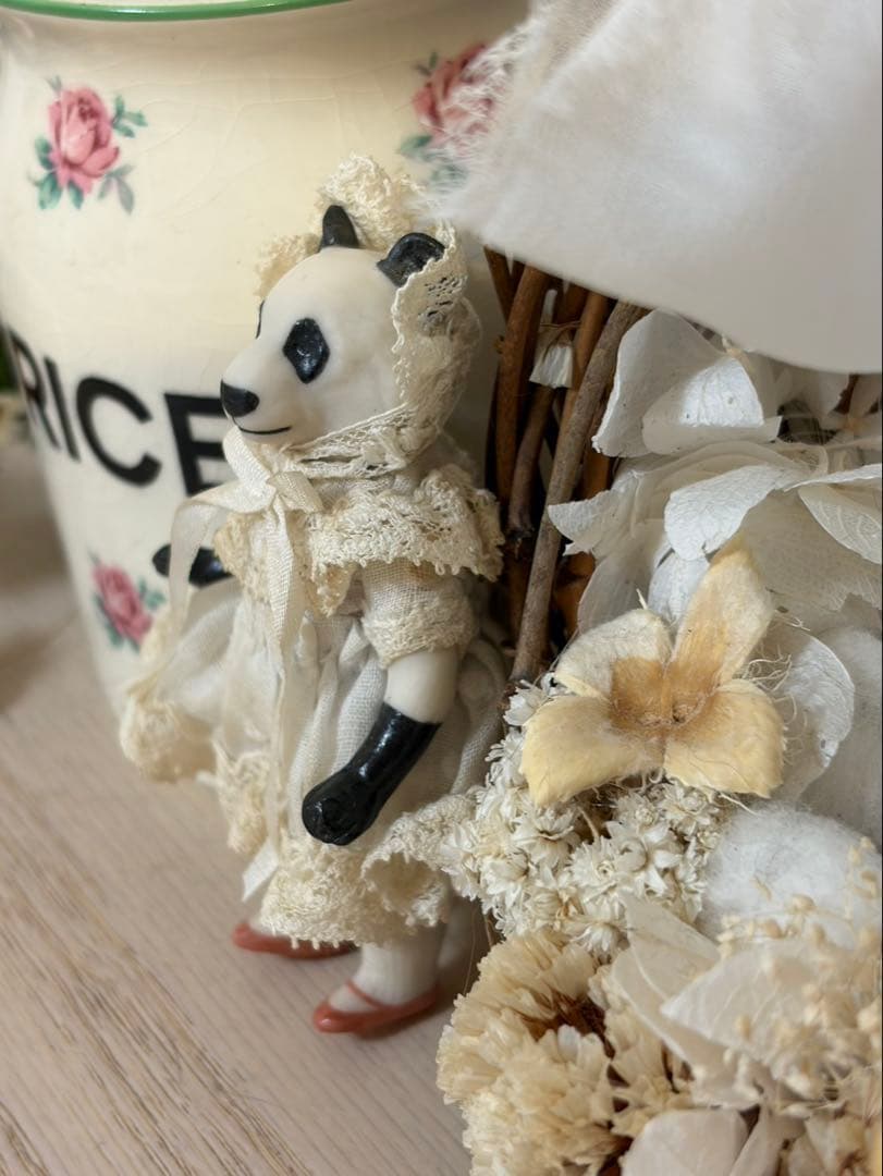 ドール作家様による小さなパンダドールさん　オールビスク