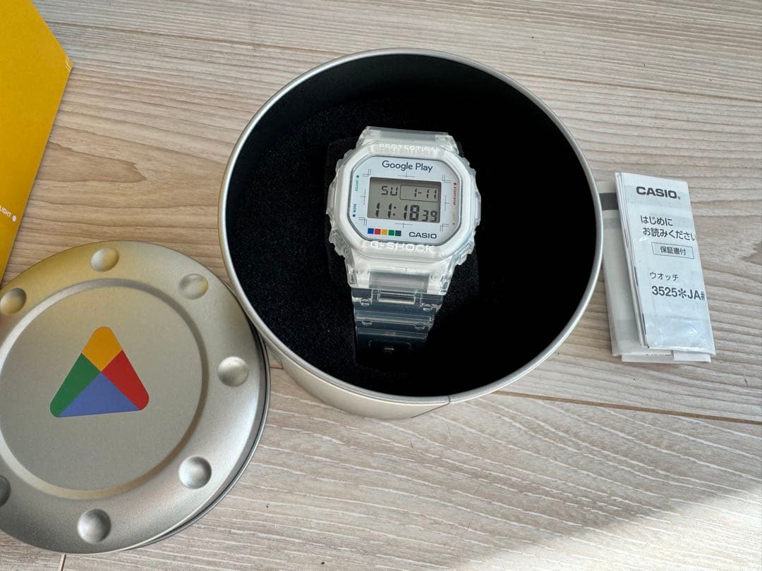 [500本限定当選品]GooglePlay x BEAMSコラボCasio腕時計