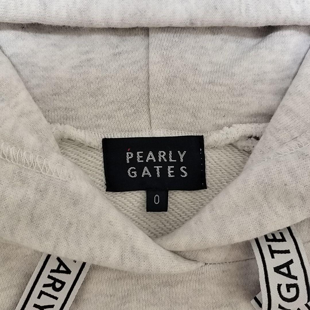 PEARLY GATES パーリーゲイツ 袖ロゴプルオーバーパーカー バイカラー