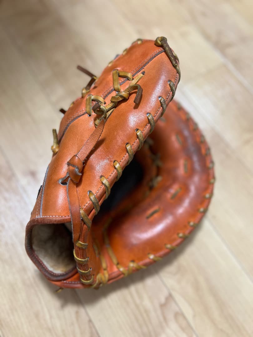 スラッガー 硬式用ファーストミット オレンジ