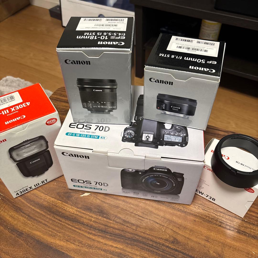 カメラ一式撮影セット　CANON EOS 70D