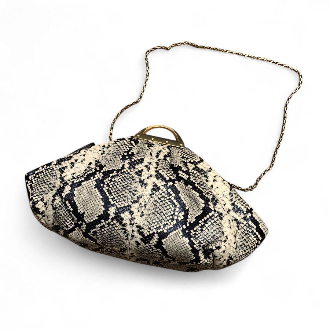 eclatant様未使用 THE VOLON パイソン柄クラッチバッグ