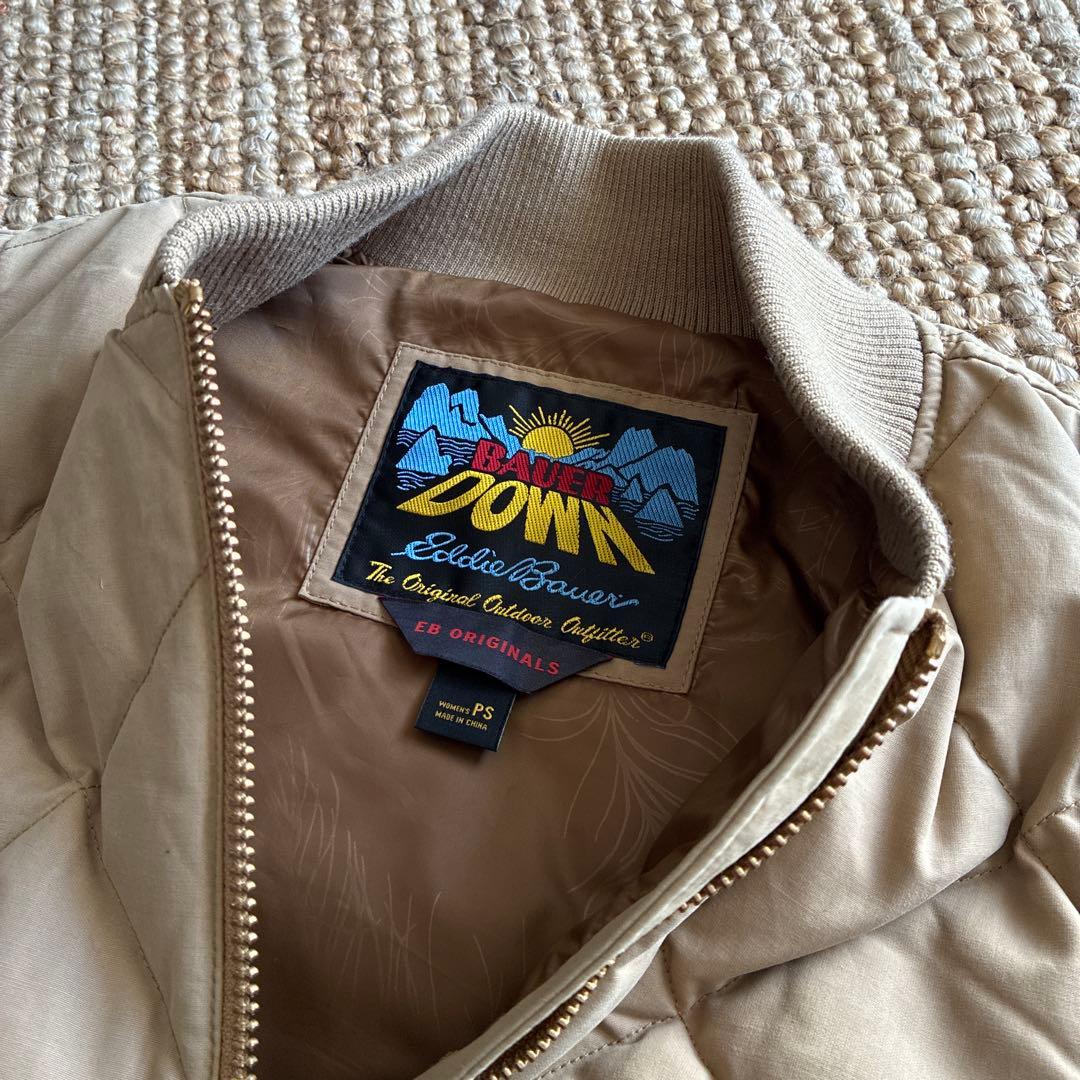 極美品 EDDIE BAUER スカイライナー 日の出　ダウンベスト XS
