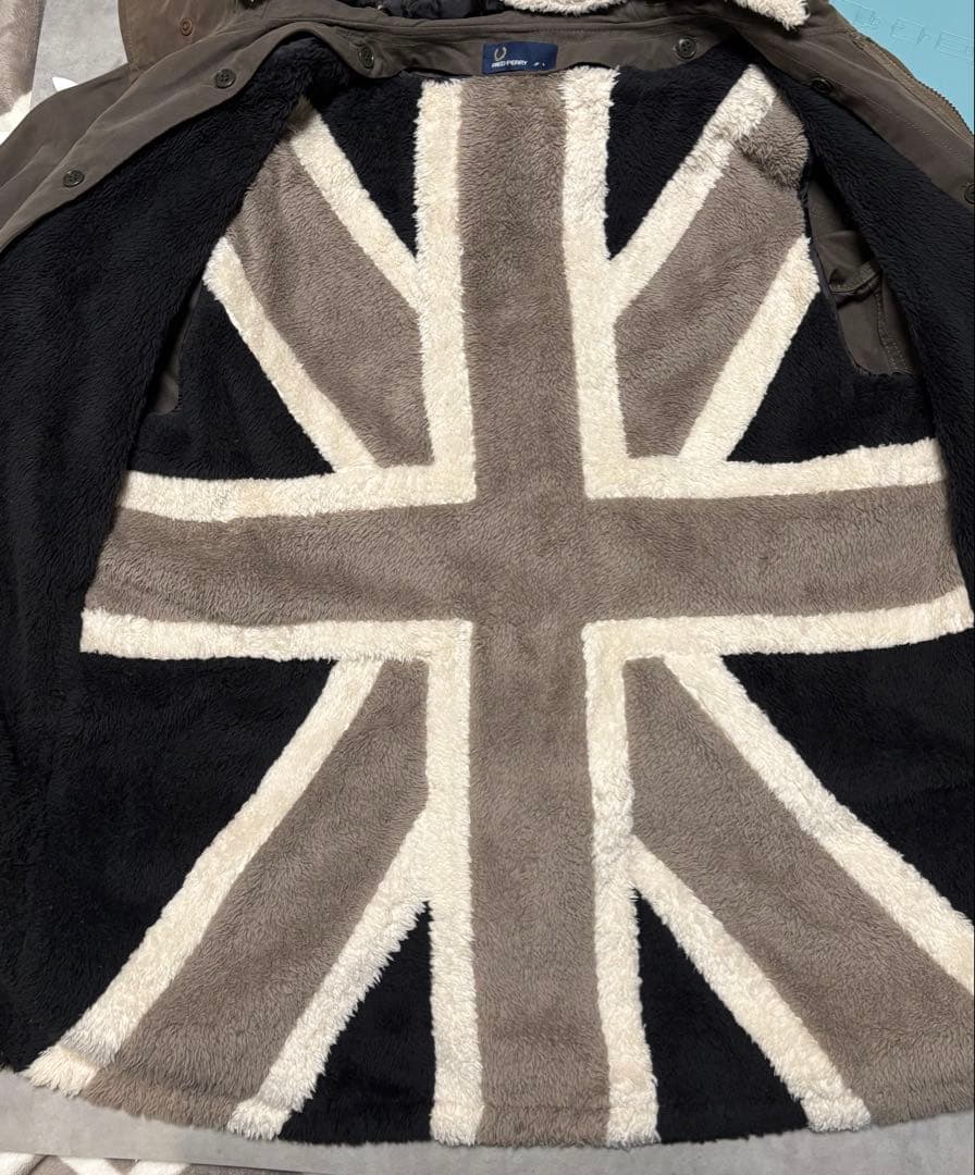 フレッドペリー モッズコート オリーブ L ユニオンジャック