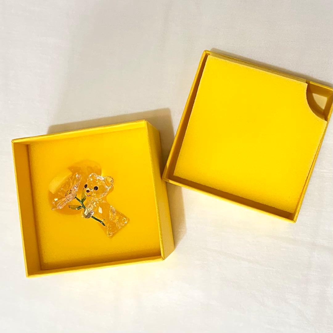 クリスベア　デイジー　ピンクのお花【スワロフスキー】