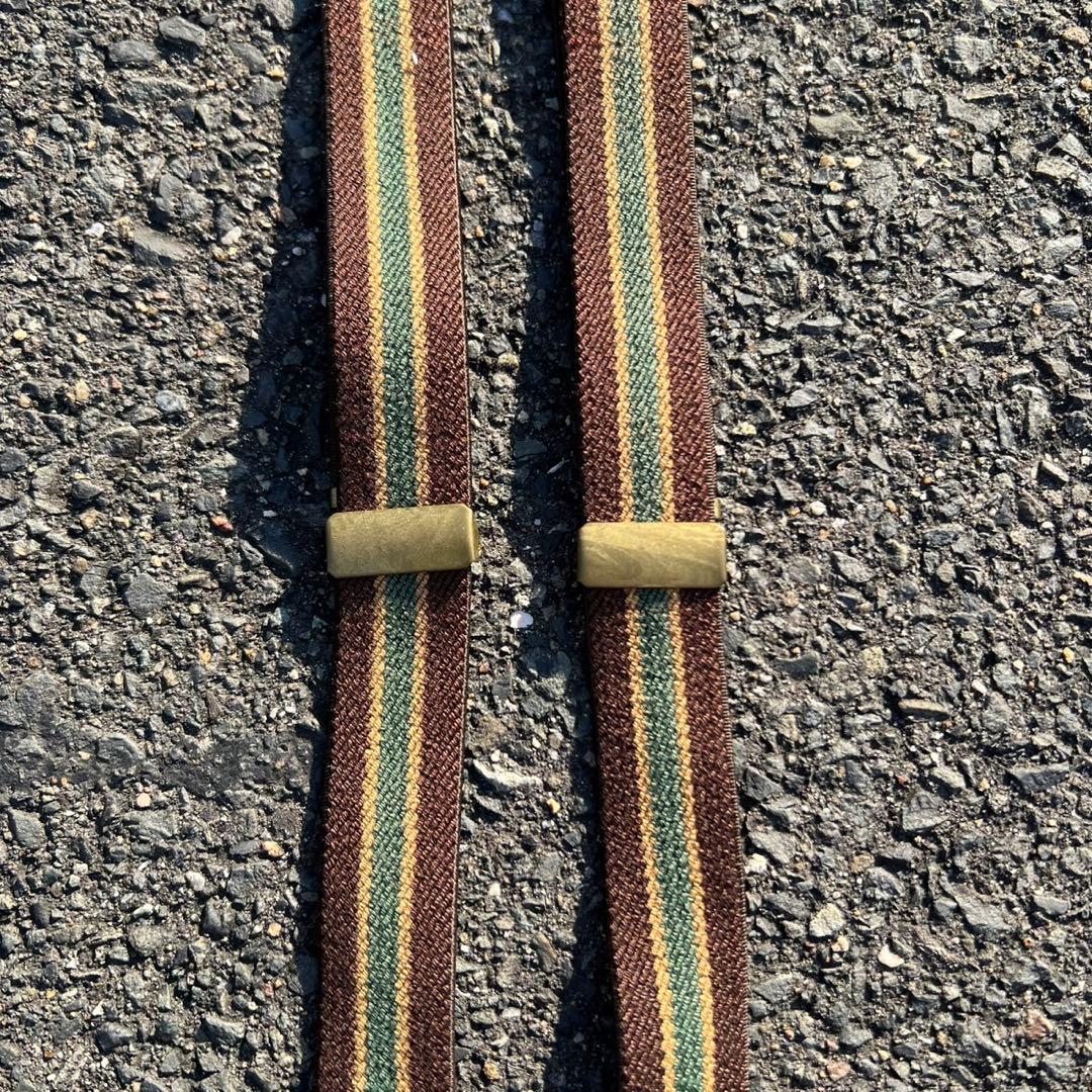 90s polo Ralph Lauren ストライプ Y字サスペンダー usa