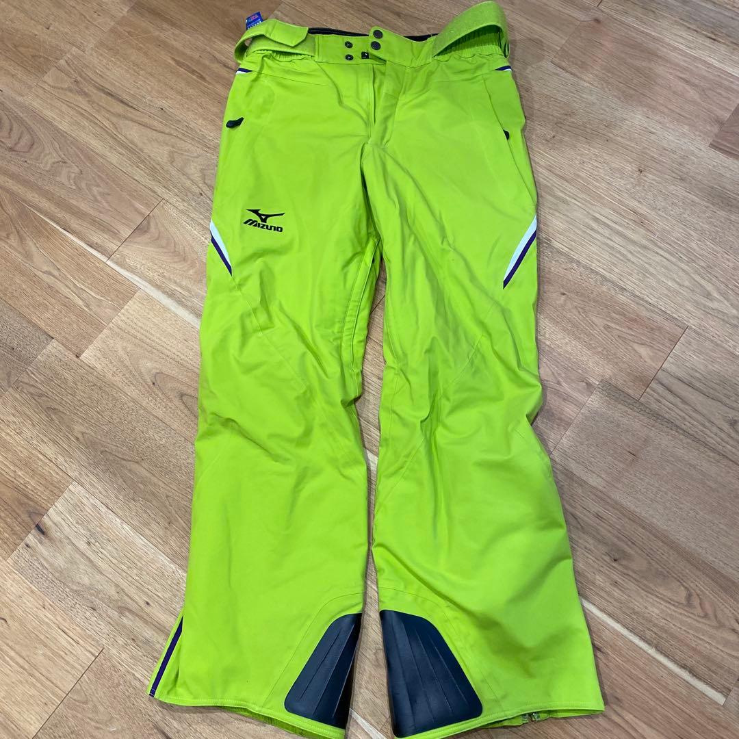 Mizuno スキーウェア メンズMライムグリーン