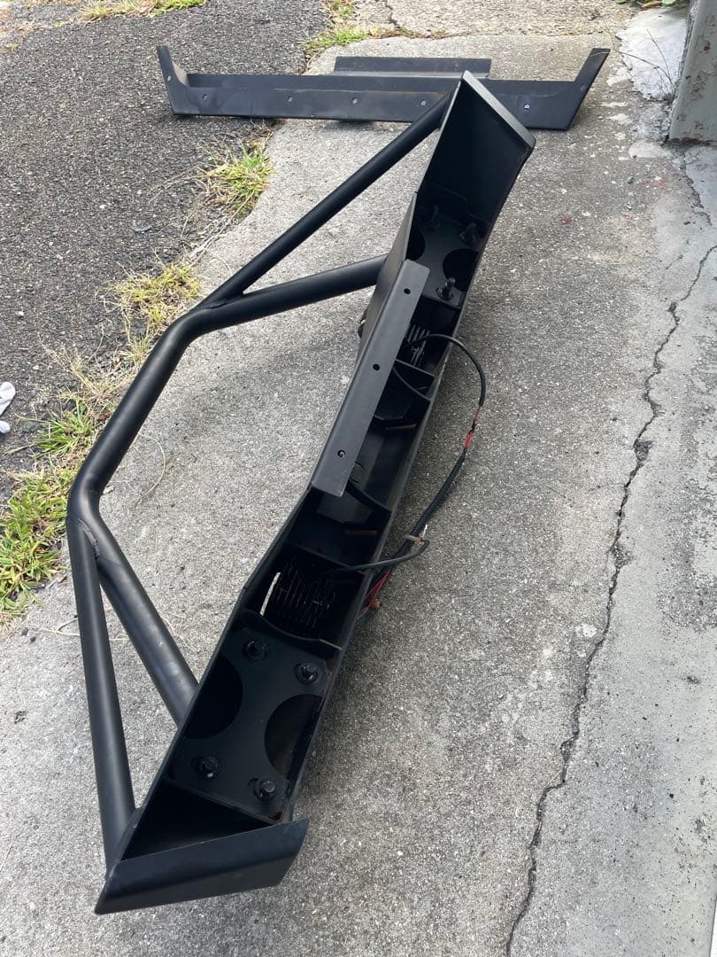 JLラングラー　スチールバンパー　猪狩り　ショートバンパー　スキッドプレート付き