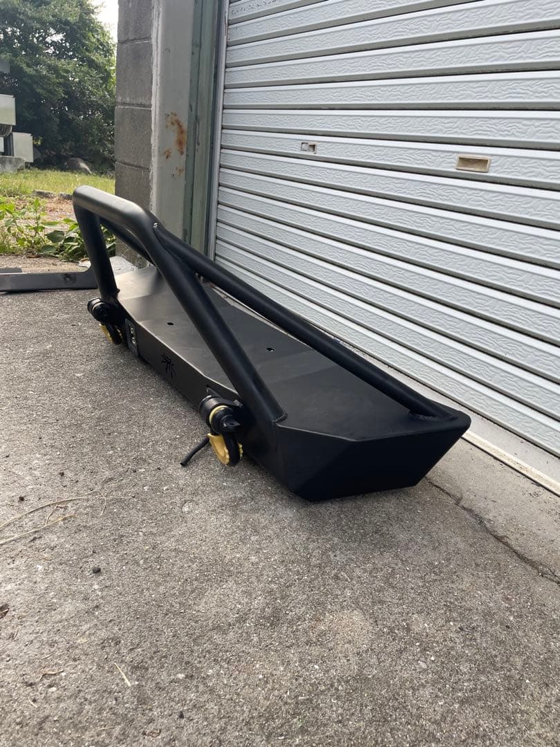 JLラングラー　スチールバンパー　猪狩り　ショートバンパー　スキッドプレート付き