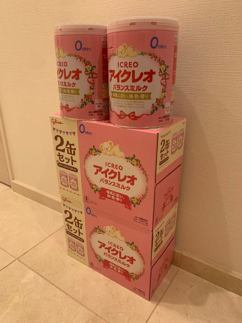 アイクレオ粉ミルク 0ヶ月から 6缶 800g