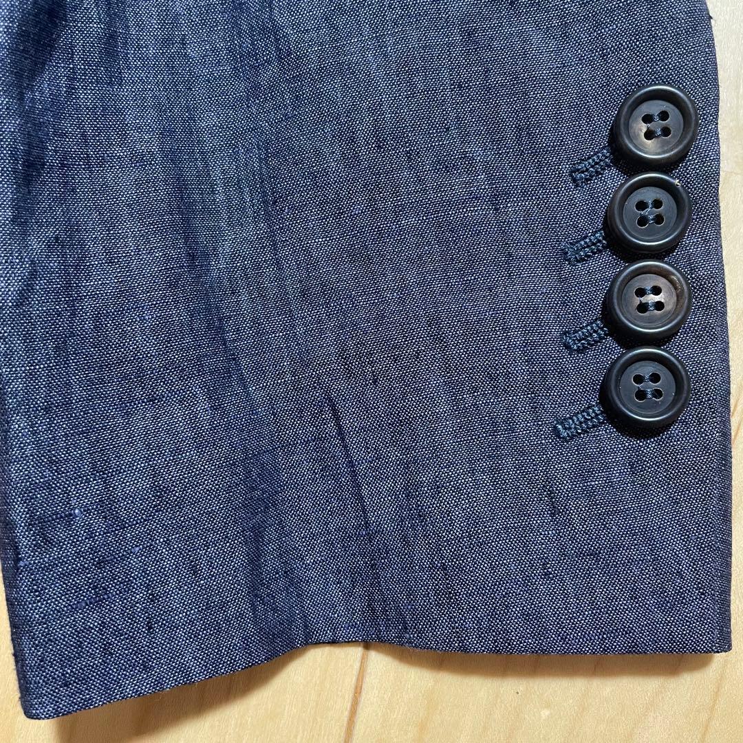 m*o様 ブルネロクチネリ リネン ブルー テーラードジャケット イタリア製