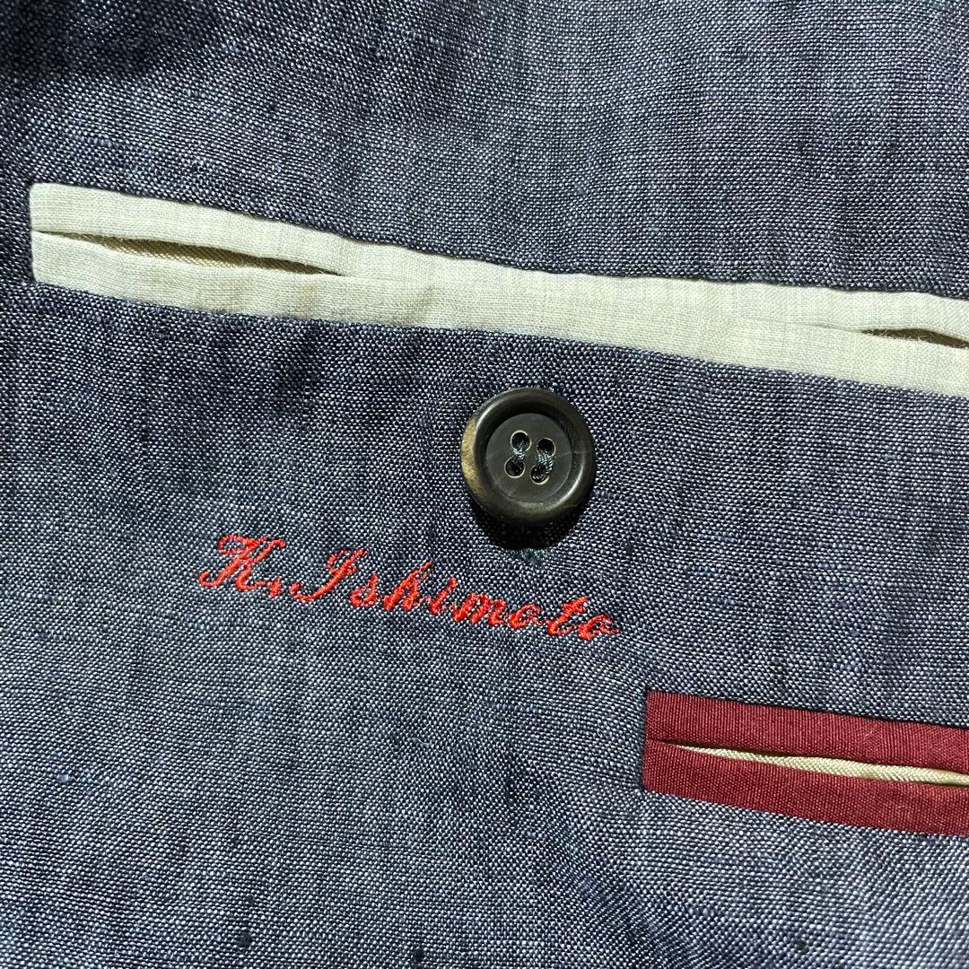 m*o様 ブルネロクチネリ リネン ブルー テーラードジャケット イタリア製