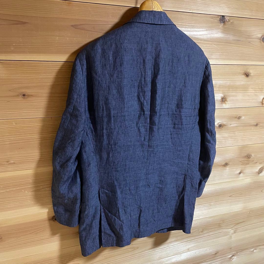 m*o様 ブルネロクチネリ リネン ブルー テーラードジャケット イタリア製