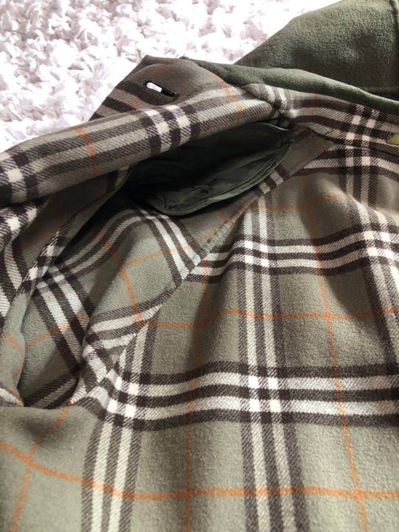 美品 Burberrys ピーコート カシミア混 希少色　カーキーグリーン