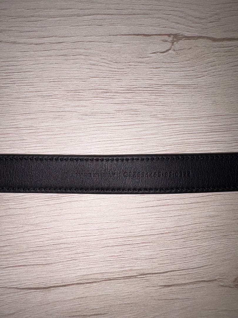 SAINT LAURENT（サンローラン）　ブラックレザーベルト