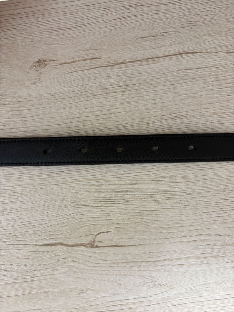 SAINT LAURENT（サンローラン）　ブラックレザーベルト