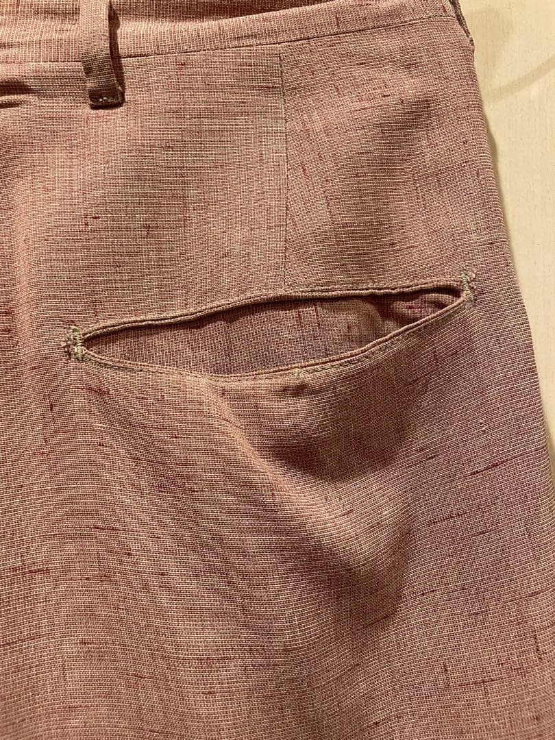 50sカスリ柄スラックス　ロカビリー