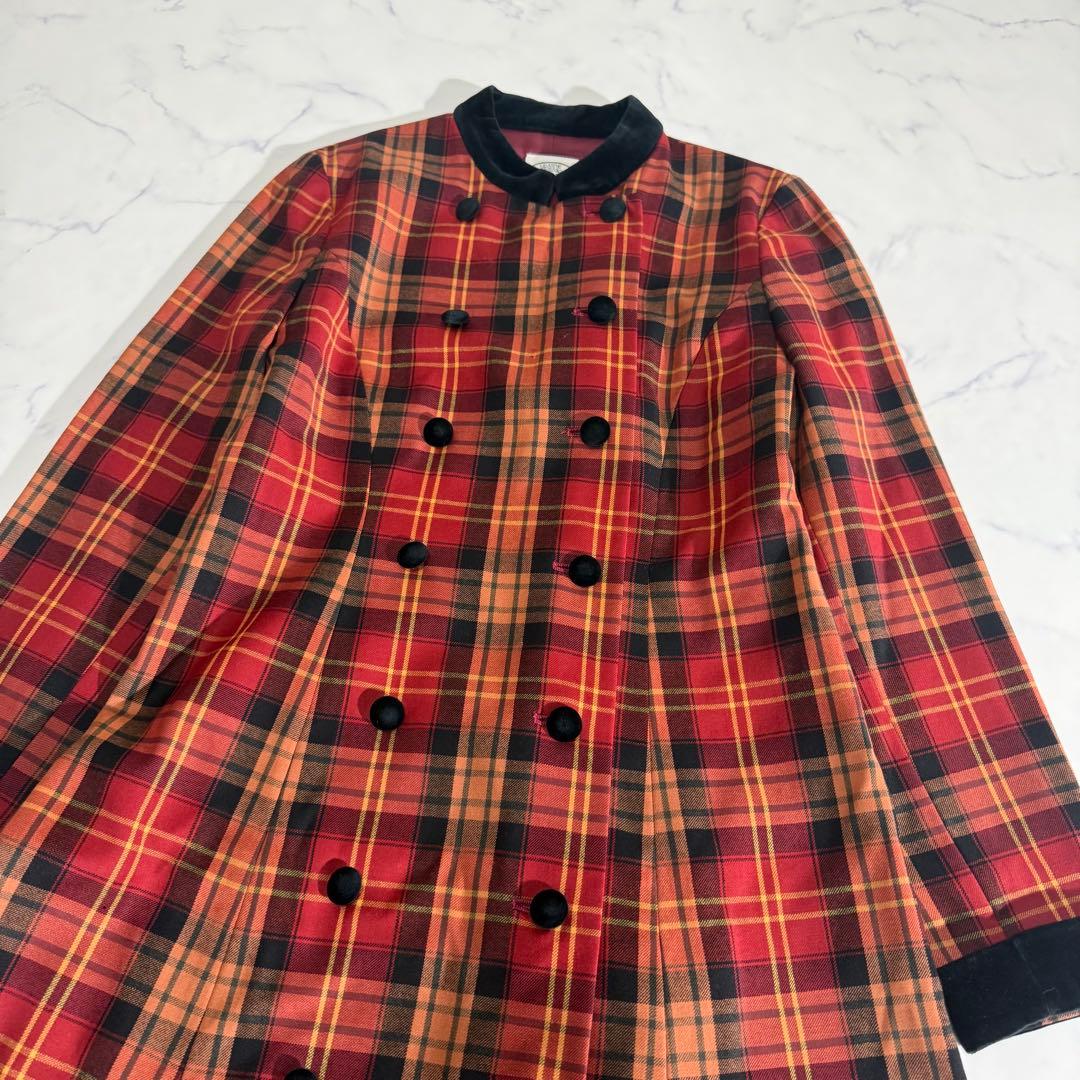 LAURA ASHLEY ヴィンテージ　チェック柄　ロングワンピース