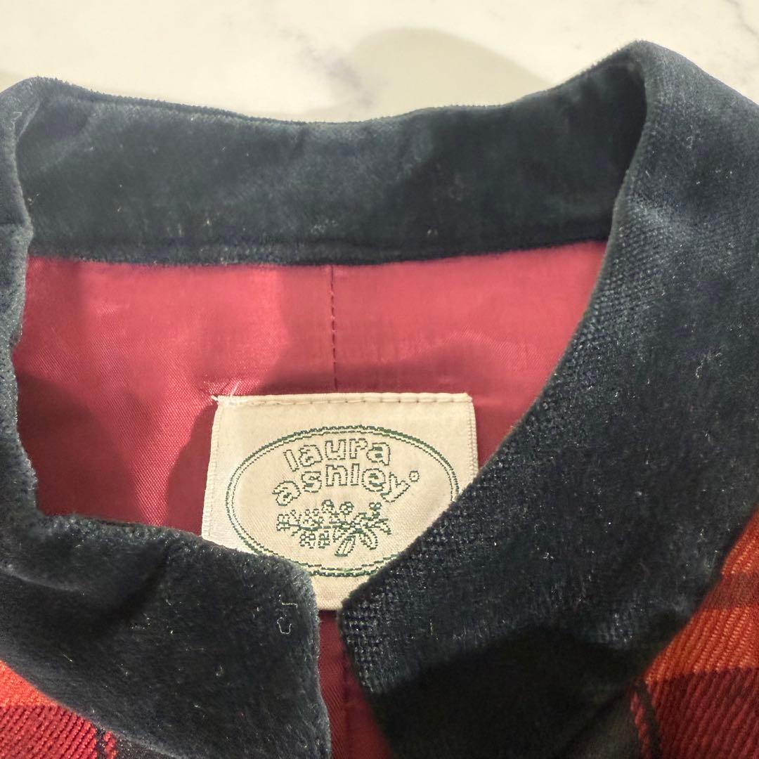 LAURA ASHLEY ヴィンテージ　チェック柄　ロングワンピース