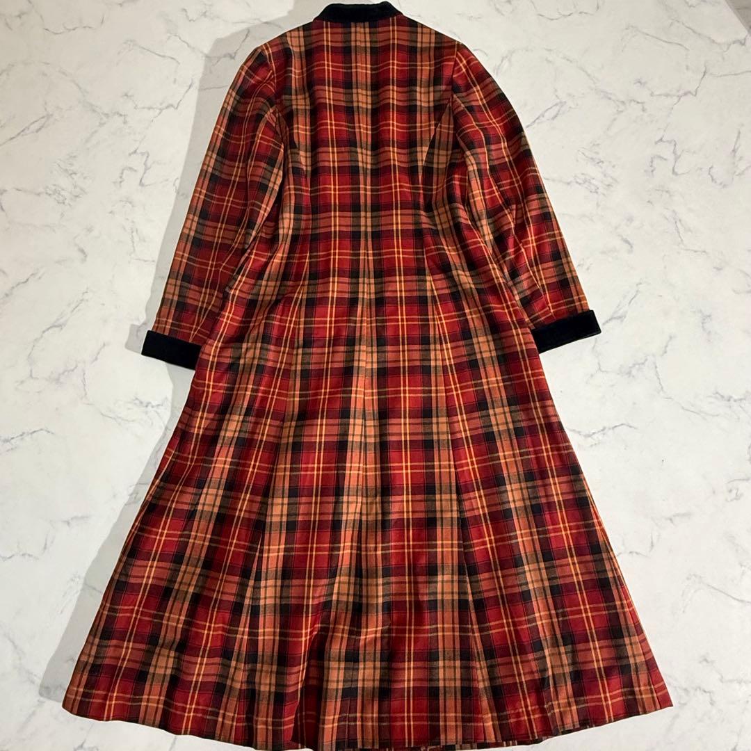 LAURA ASHLEY ヴィンテージ　チェック柄　ロングワンピース