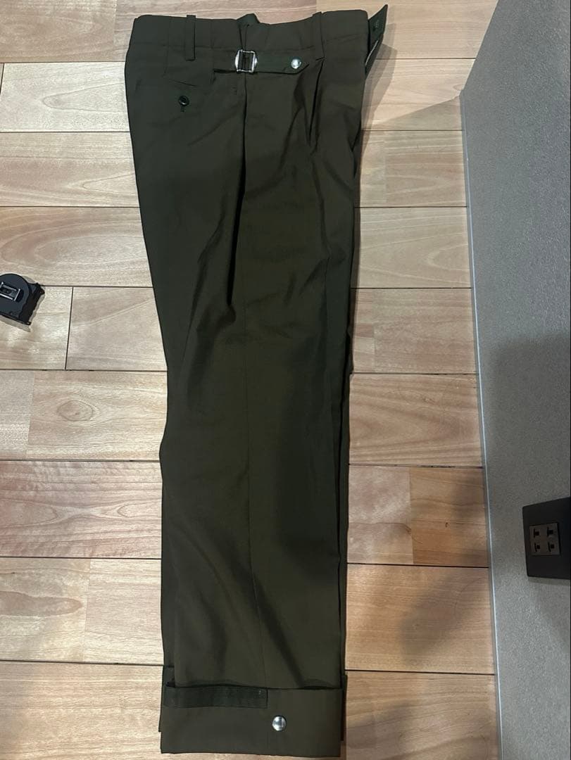 tamme カーゴパンツ ポリエステル GRN 無地23S0085