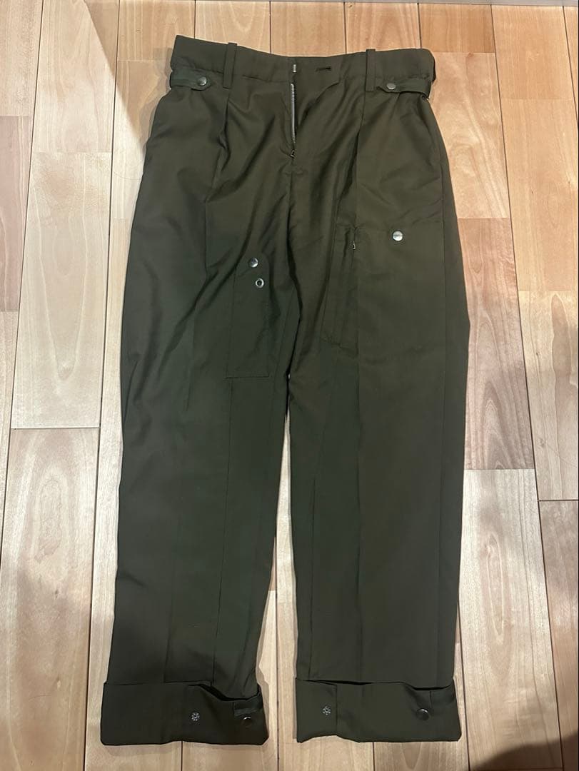 tamme カーゴパンツ ポリエステル GRN 無地23S0085