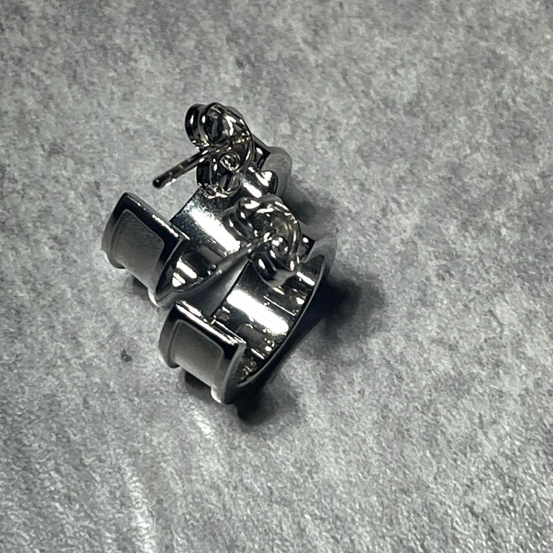 超希少　DIESEL ディーゼル メンズ 両耳用 フープピアス 925刻印有り