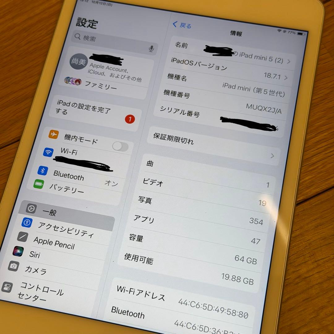 norikazu　Apple iPad mini 第5世代 シルバー