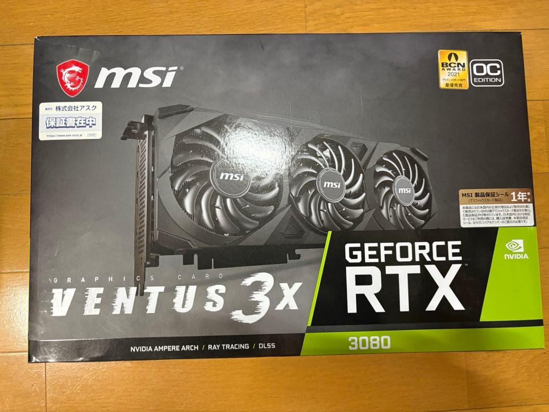 グラフィックボード・グラボ・ビデオカード MSI GeForce RTX 3080 Ventus 3X 10G OC