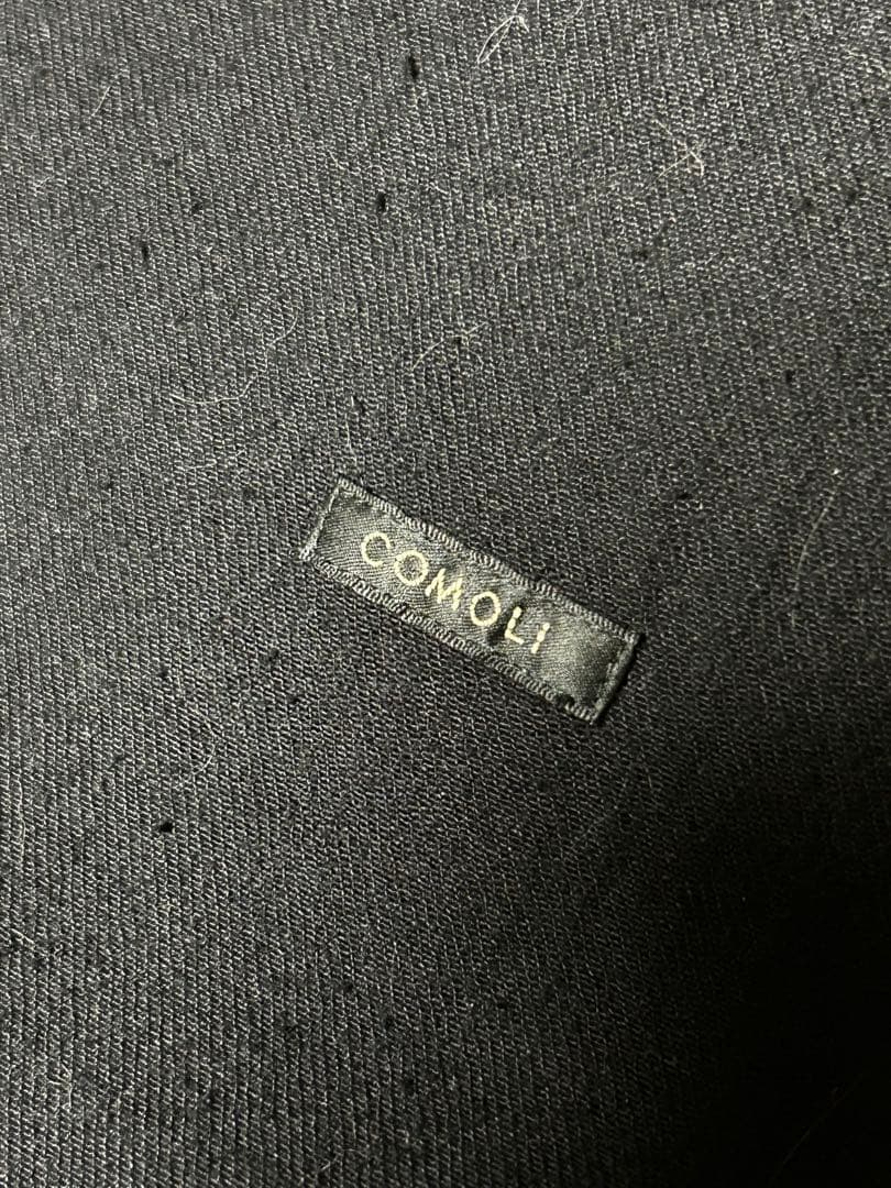 【COMOLI】デニムワークジャケット黒　サイズ4