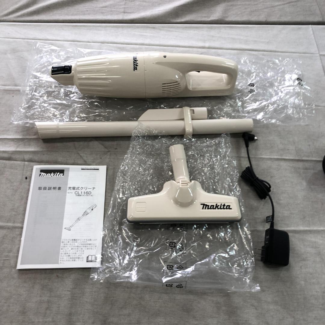 未使用 マキタ 充電式クリーナ バッテリ内蔵式 CL116DWI