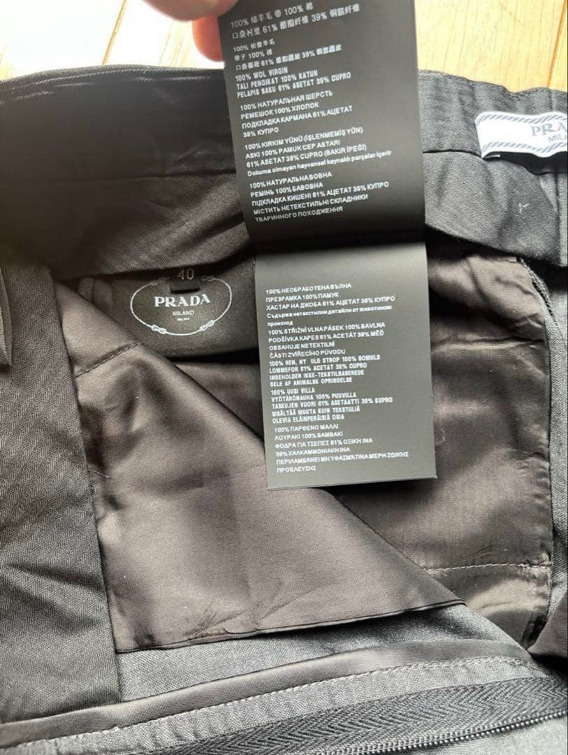 スーツ PRADA 22ss archive wide slacks