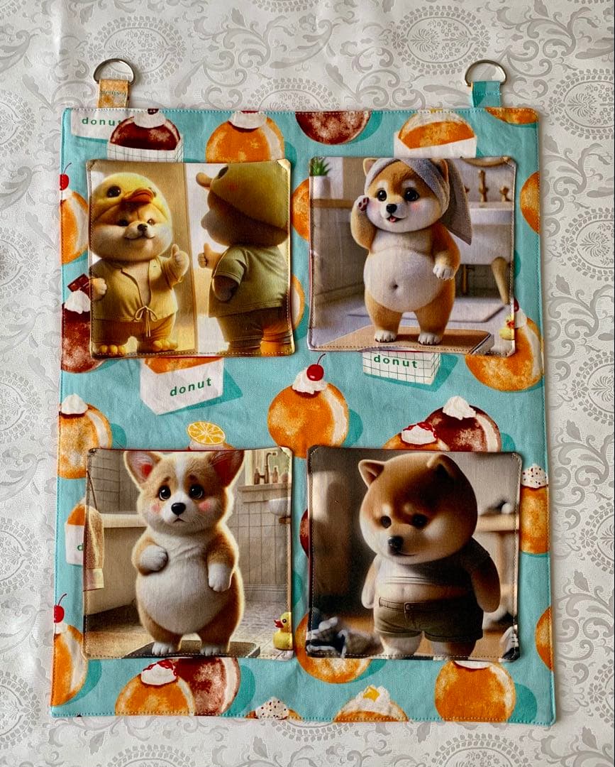 えっこ様　可愛いわんこ　トートバッグ　小物入れ