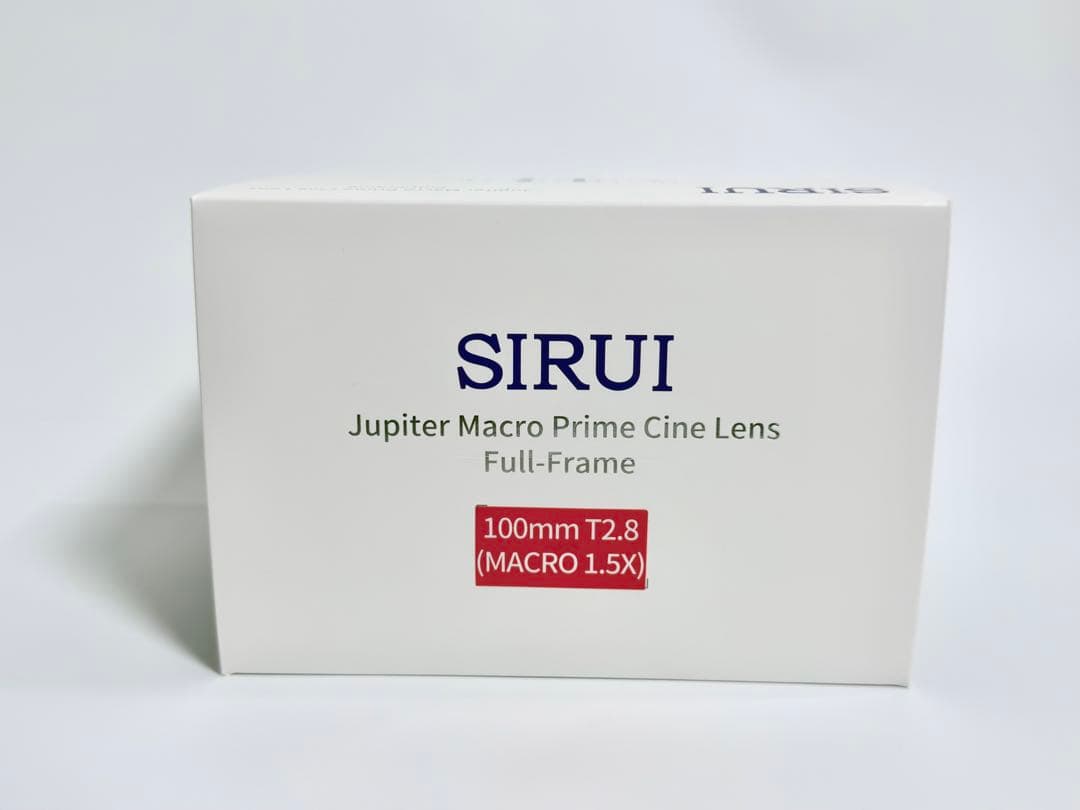 SIRUI Jupiter フルフレームマクロシネレンズ T2.8 100mm
