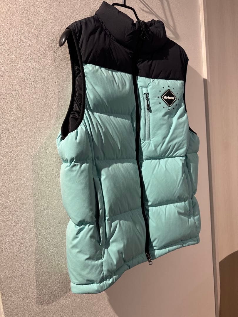 極美品！soph Bristol ダウンベスト ティファニーブル/ブラック