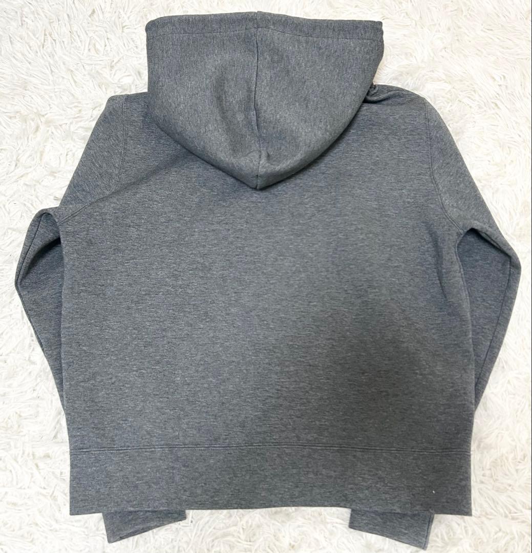 スピックアンドスパン　ストレッチジップ フードパーカー　グレー