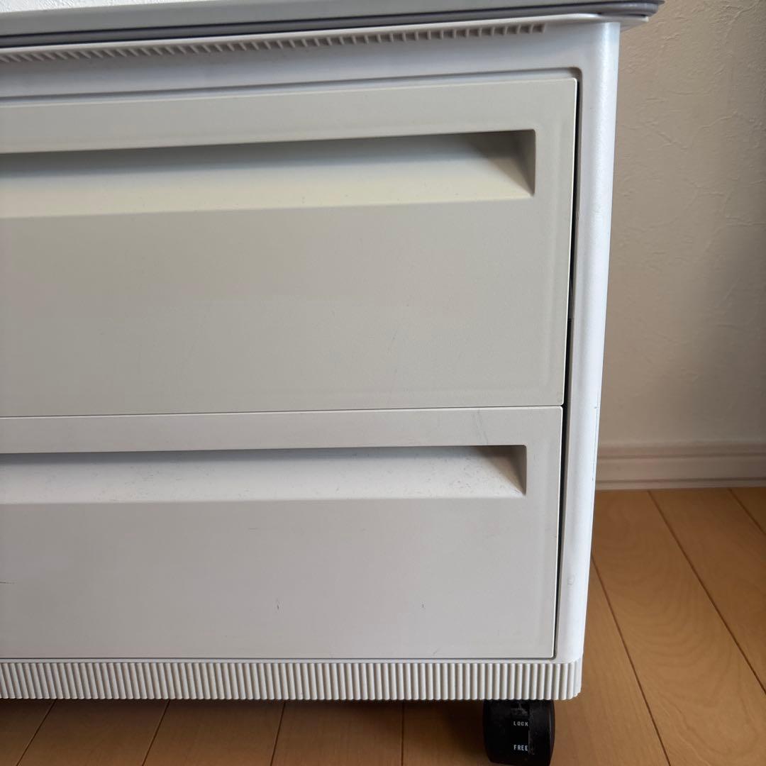 タッパーウェア マルチオーガナイザー 2段引き出しキャスター 天板付き