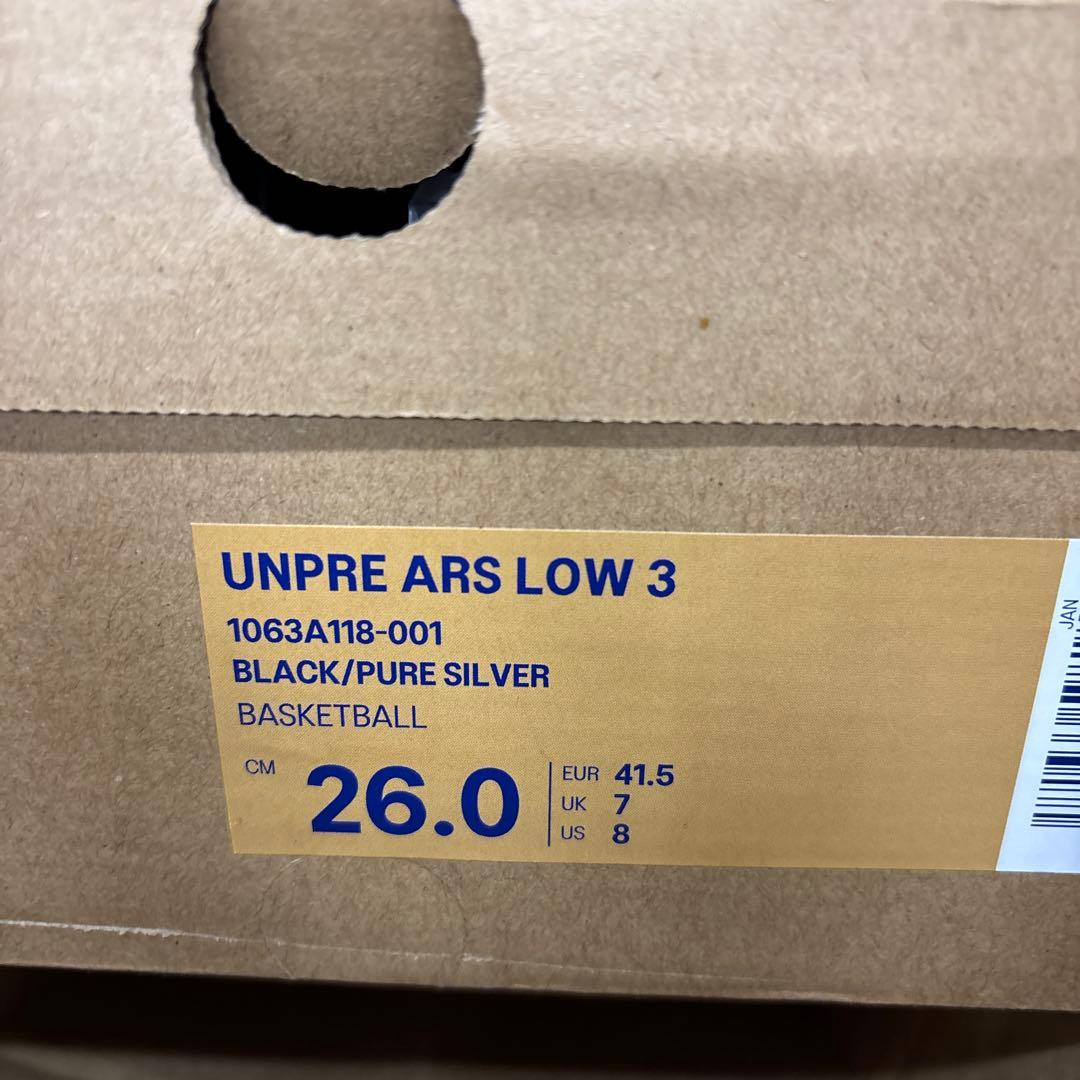 ballaholic asics UNPRE ARS LOW3 パンフレット付き