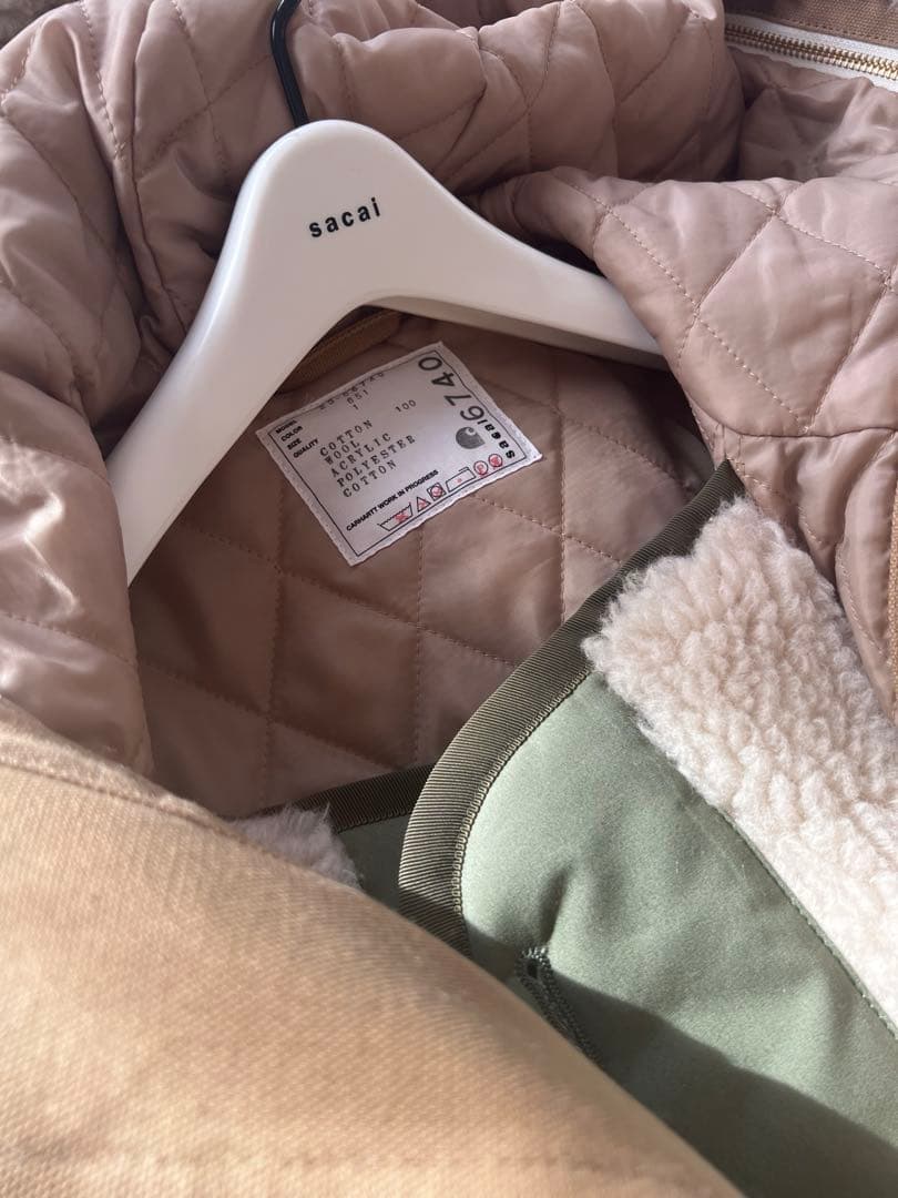 本物・sacai x Carhartt WIP Canvas Parka