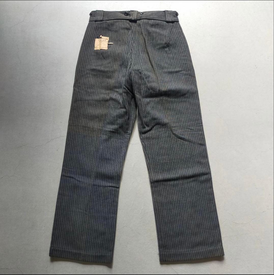 40s〜50s ごま塩 ストライプ ワークパンツ デッドストック