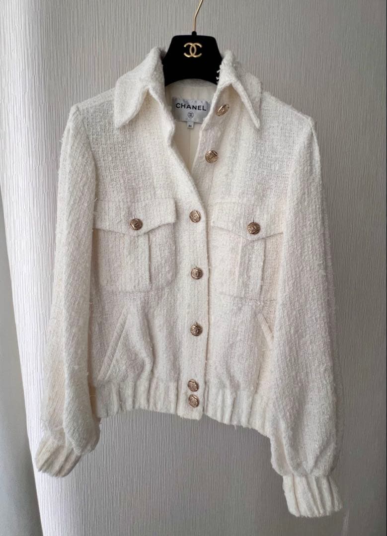 CHANEL 滝沢眞規子さん着用シャネルコットンツイードジャケット