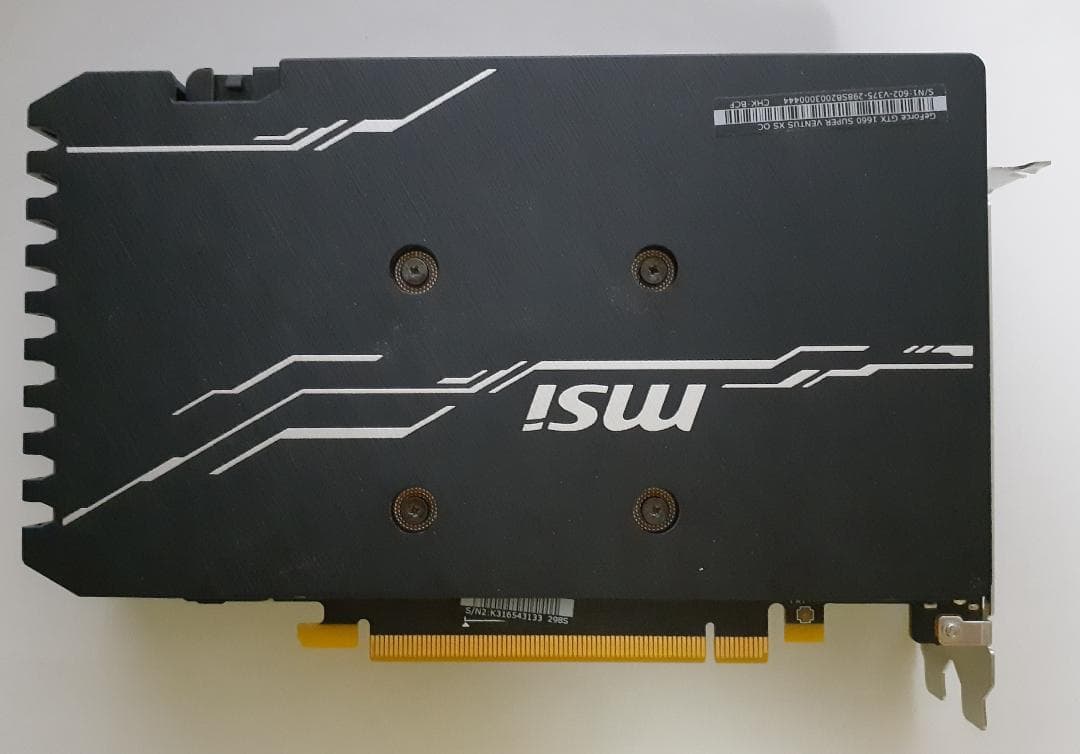 MSI GeForce GTX 1660 SUPER 6GB 化粧箱付き