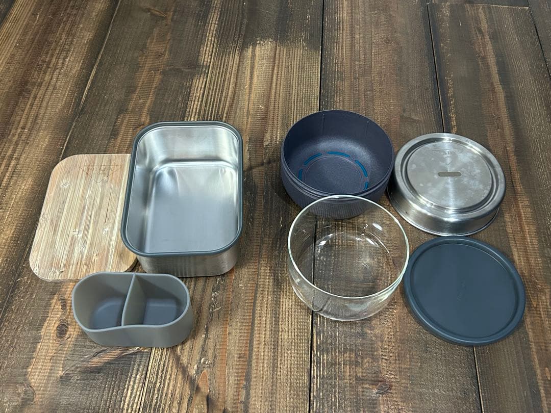 PRADA ロゴランチボックス ＋ロゴガラスランチボウルblack+blum