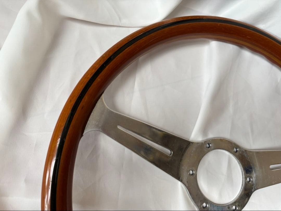 ド*ド様 ウッドステアリングホイール 3スポーク 本体　ボスセット