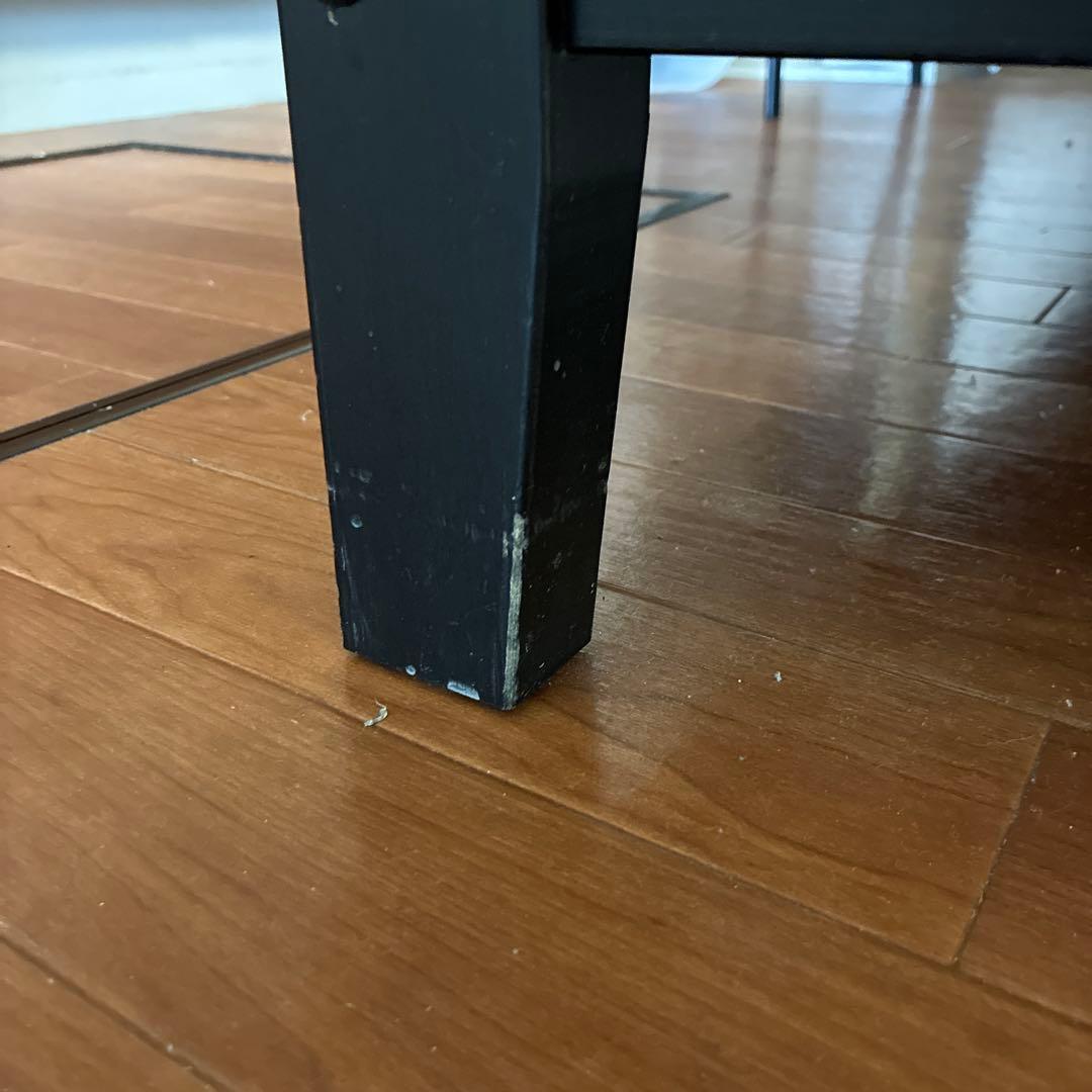 カウンターテーブル 木製天板 黒